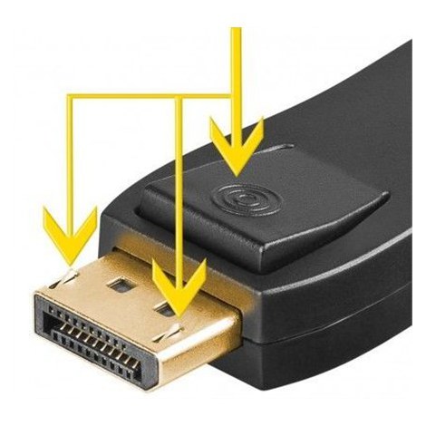 Goobay Video adapter | 19 pin HDMI Type A | Female | 20 pin DisplayPort | Male - 2